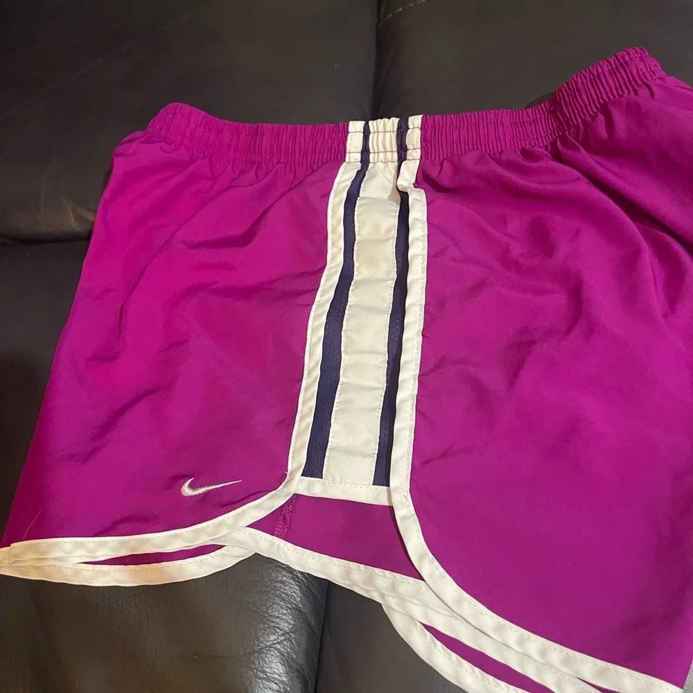 Nike Women's Purple Running Shorts medium, with panty
